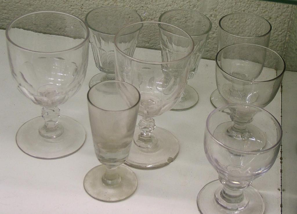 Eight various goblets and rummers 8