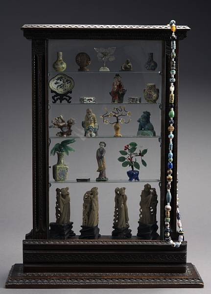 A group of Chinese miniature decorations Comprising set of four