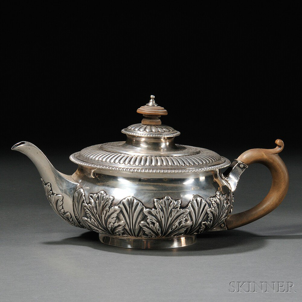 Regency Sterling Silver Teapot London 1814 15 Samuel Hennell John