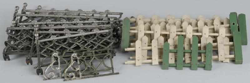 Lot of 2 Christmas Fencing Sets Description Includes one in