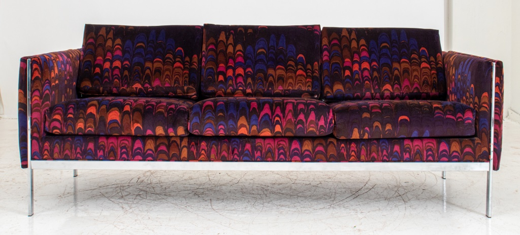 MILO BAUGHMAN JACK LENOR LARSEN MID CENTURY SOFA Milo Baughman