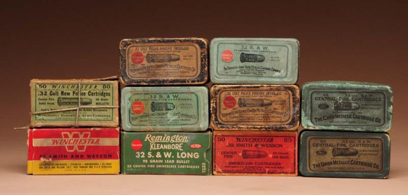 Lot of 10 Remington Winchester 32 S W Long and