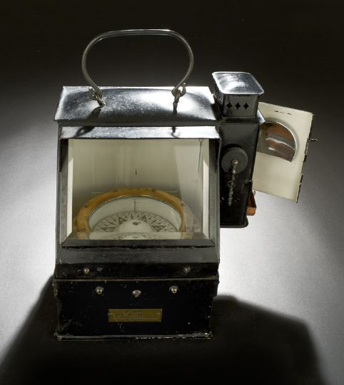 World War II Era U S Navy Lifeboat Binnacle Lamp