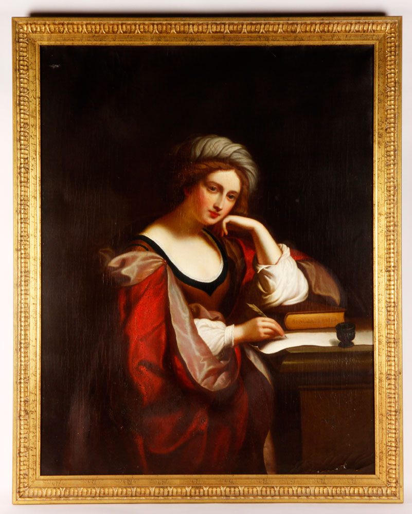 8326 19th C Woman Reading O C 19th century woman