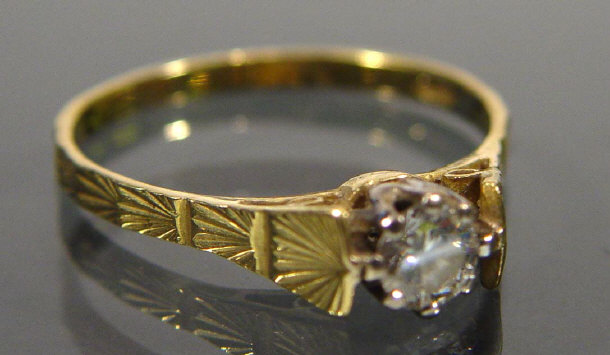 9ct gold diamond ring approximately ct