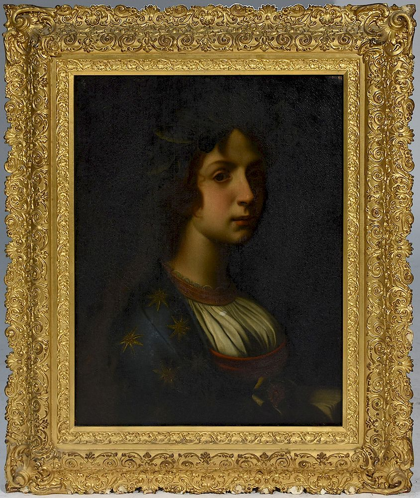 Mid 19th C portrait of young woman Mid 19th C