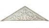 ARCHITECTURAL FRIEZE 19th c carved and painted architectural frieze Triangular