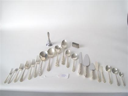 One hundred and sixty three piece Bridal Bouquet pattern sterling
