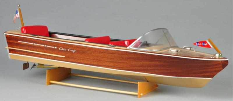 Contemporary Plastic Wood Chris Craft Model Description Comes with stand