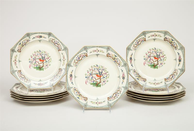 Set of Eleven Rosenthal Octagonal Brunch Plates in the Sevilla