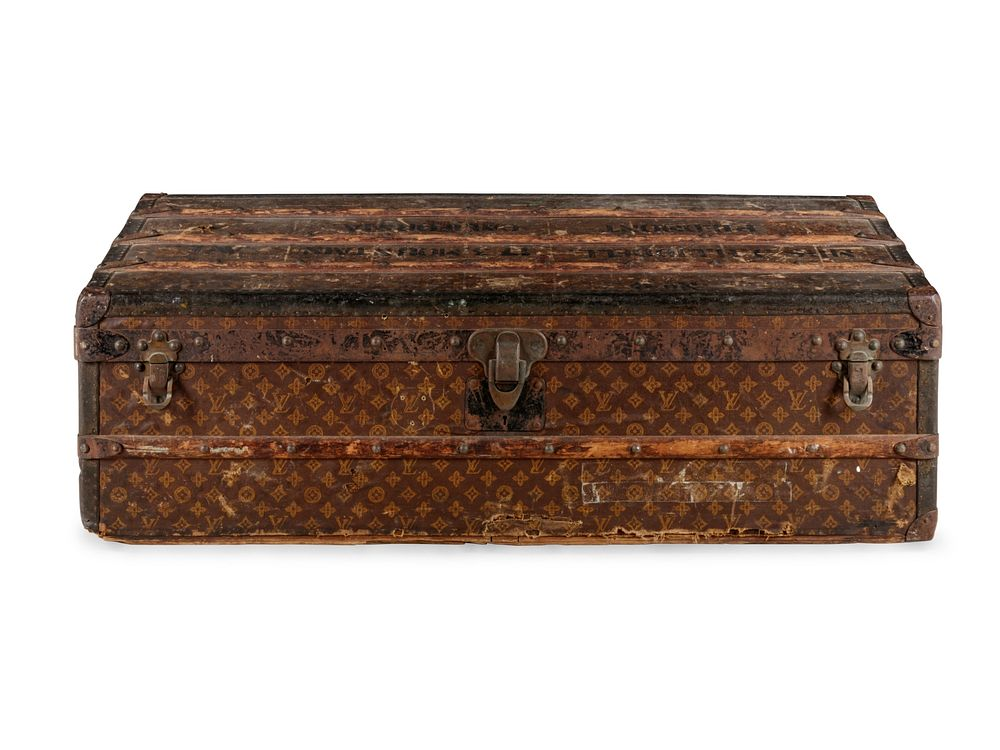A Louis Vuitton Steamer Trunk A Louis Vuitton Steamer Trunk