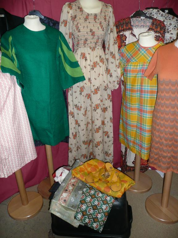 A group of 60 s 70 s dresses Four 1960