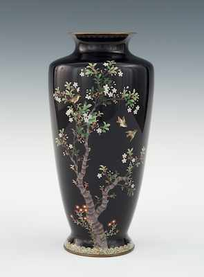 A Fine Cloisonne Vase In the Style of Hayashi Kodenji