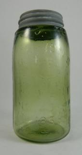 Fruit jar Fruit jar marked Masons CFJCo monogram Patent Nov
