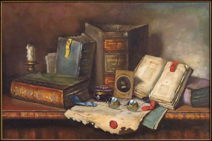 JANOS CZENE APATFALVI 1904 1984 STILL LIFE Oil on canvas