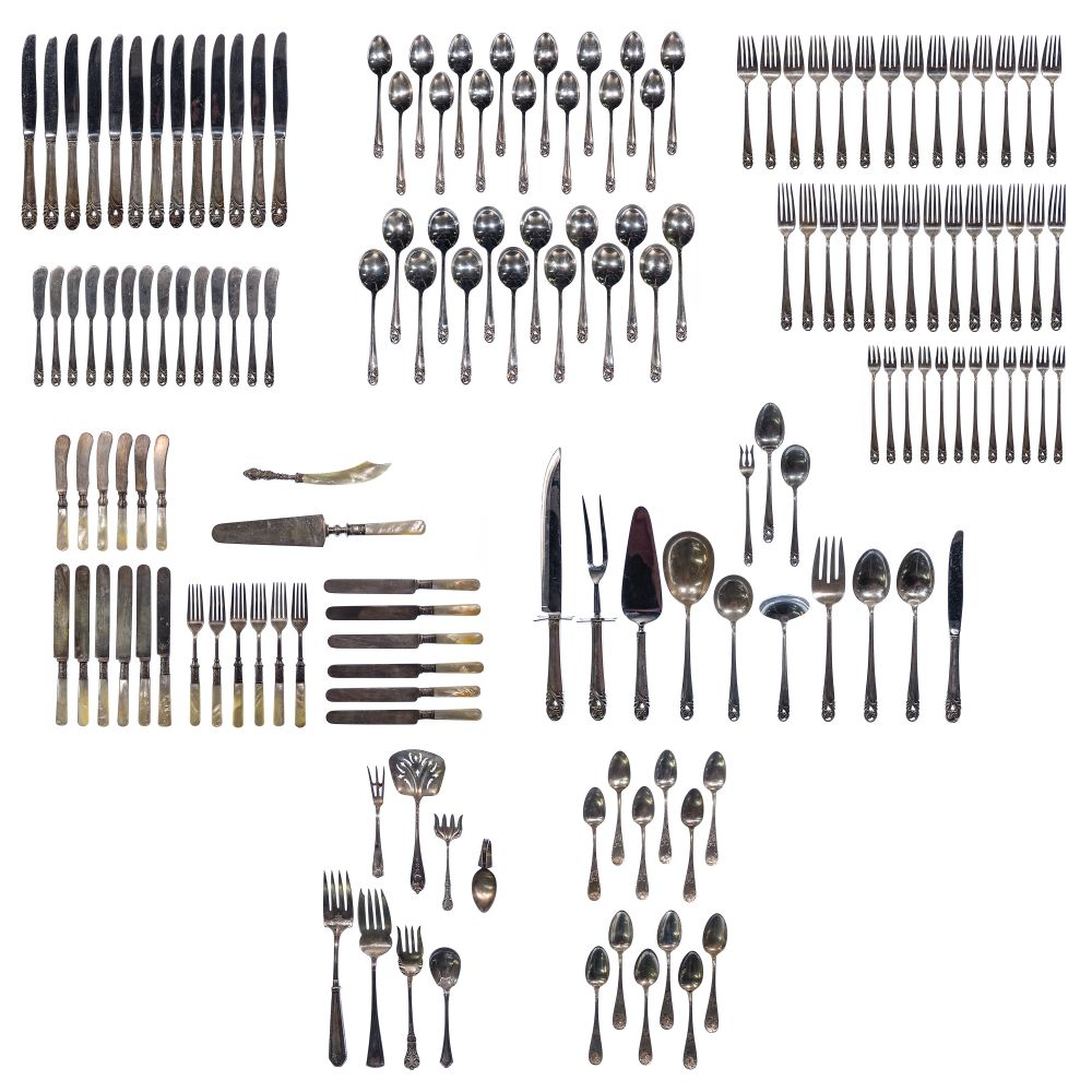 INTERNATIONAL SILVER SPRING GLORY STERLING SILVER FLATWARE 108 items including