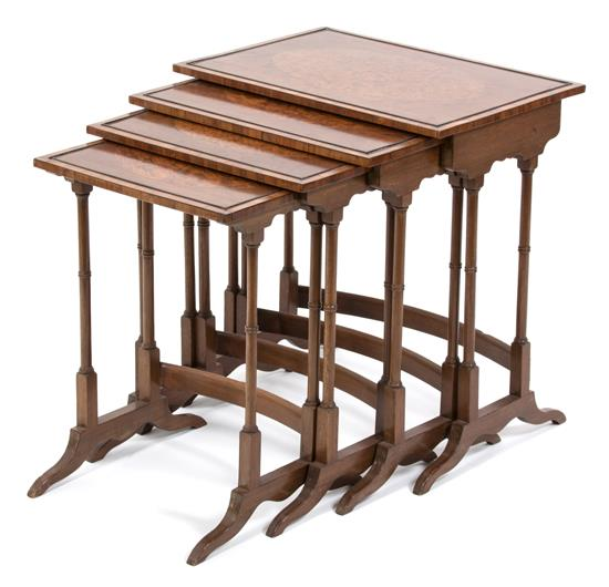Sale 496 Lot 118 A Set of English Burl Walnut