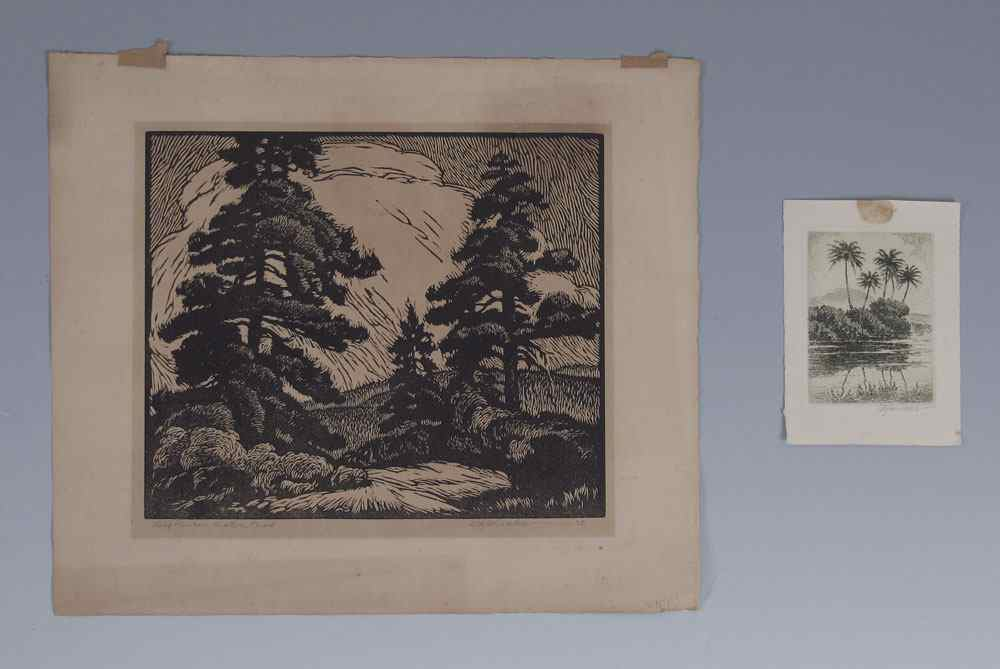 SEWARD Coy Avon American 1884 1939 2 PIECE PRINT LOT