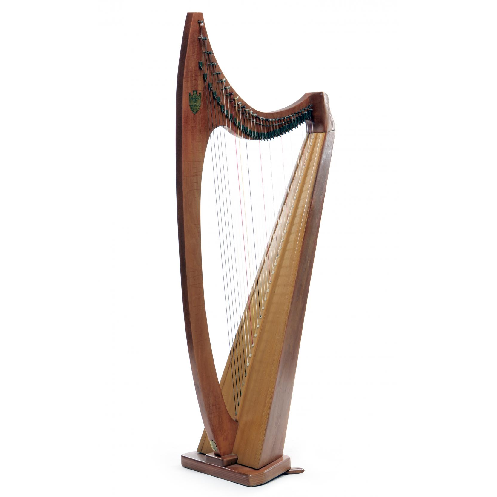 Vintage Lyon Healy Troubadour Lever Harp circa 1970s 3801 C