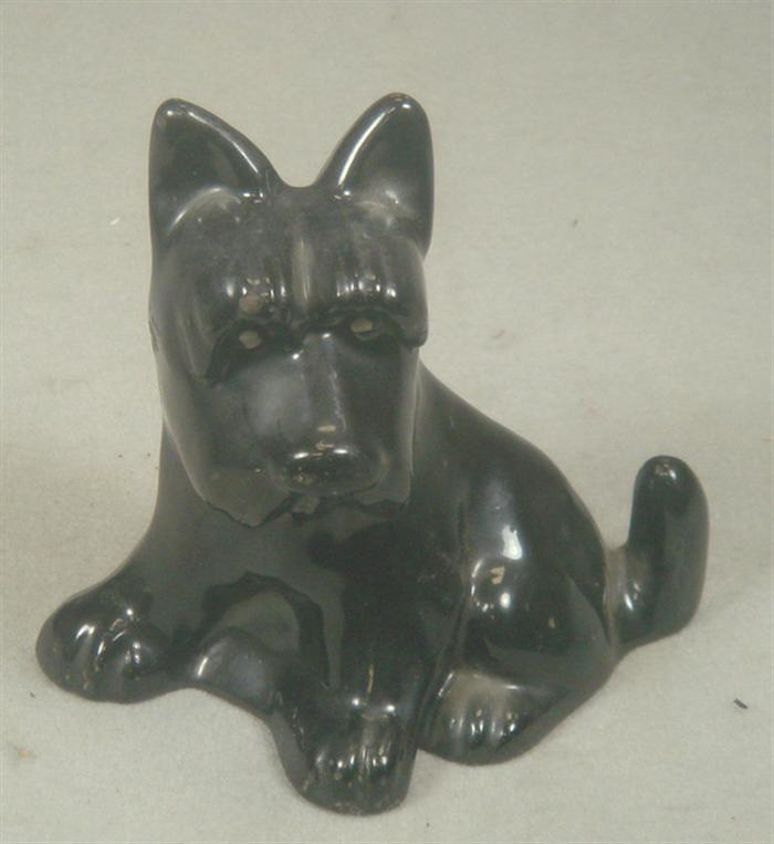 Cast iron doorstop black free standing Scottish Terrier no chipping