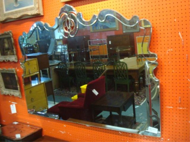 Midcentury Mirror From a Bronxville NY estate Dimensions 44 x