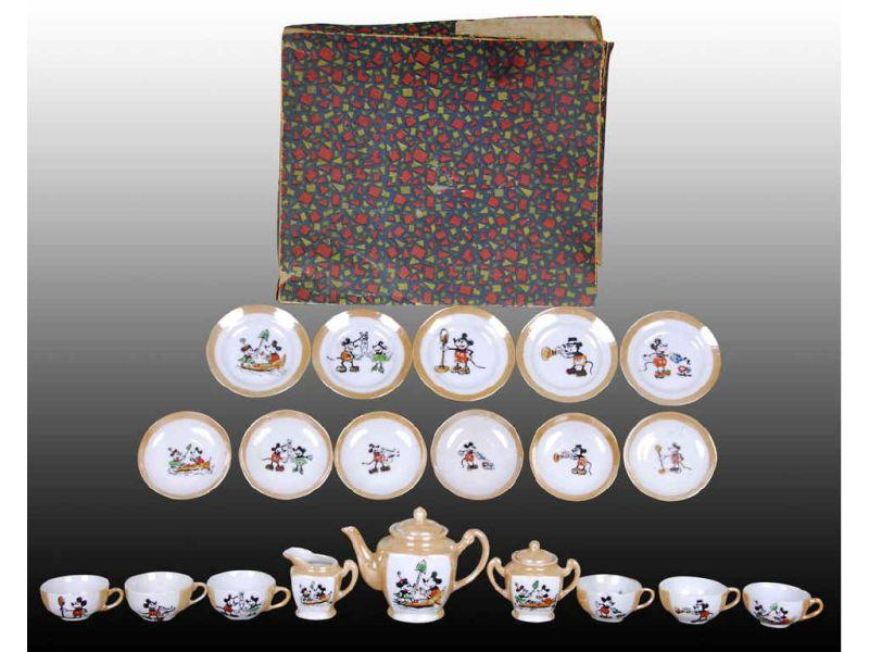 Japanese Mickey Mouse Porcelain Tea Set with Origi Description 20