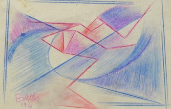 Giacomo Balla Italian 1871 1958 Untitled Colored pencil on paper
