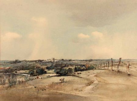 ARTHUR EDWARD DAVIES RBA RCA 1893 1988 BRITISH Signed Watercolour