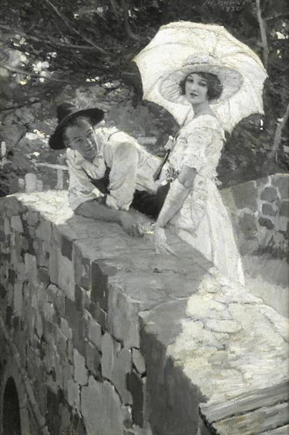 MAURICE L BOWER american 1889 1980 UNDINE AND MATT MILLIKEN