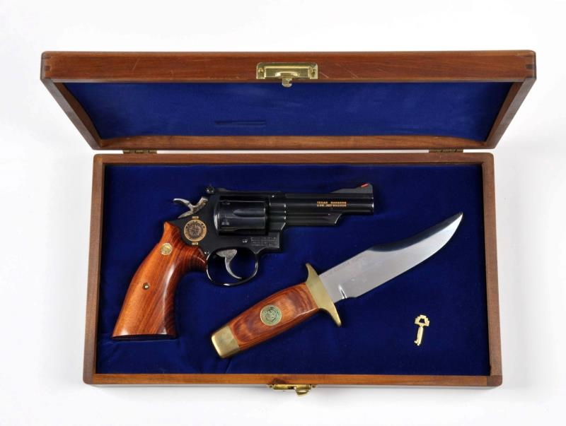 MIB S W Texas Rangers Commemorative Revolver Serial TR492 Issued