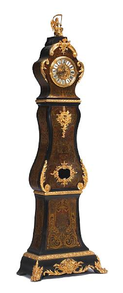 A Louis XIV style gilt bronze boulle marquetry and tortoiseshell
