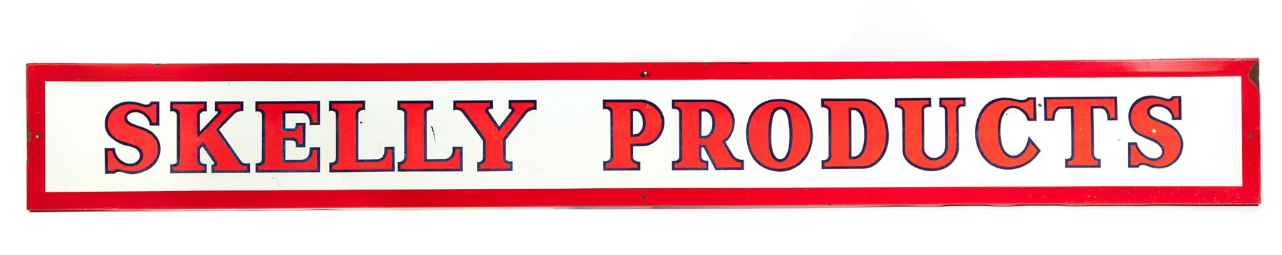 SKELLY PRODUCTS SIGN American mid 20th century Single sided sign