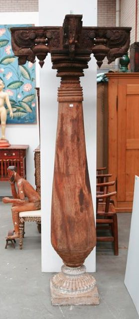 A South Indian column traditional South Indian column on a