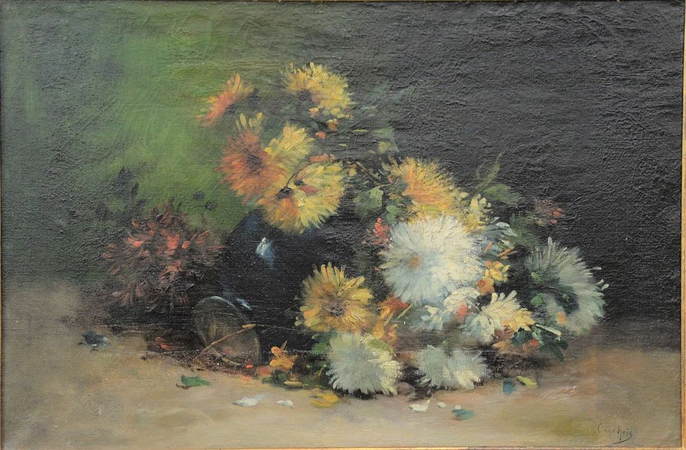 Eugene Henri Cauchois 1850 1911 oil on canvas still life