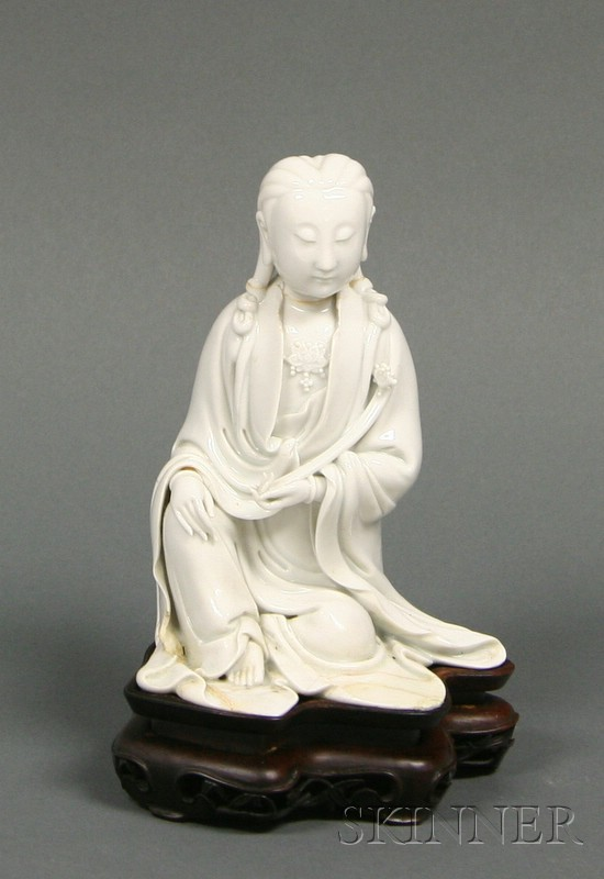 Blanc de Chine Figure China 18th century Te Hua image