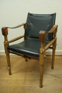 LEATHER SAFFARI CHAIR