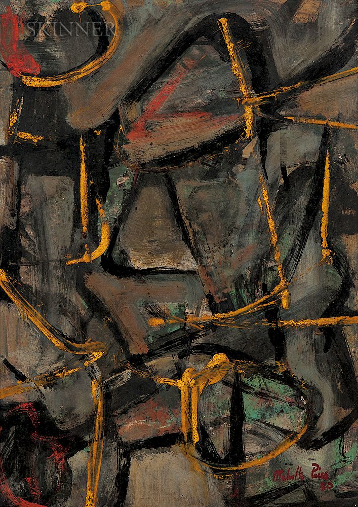 Melville Price American 1920 1970 Untitled Abstraction from the Maze