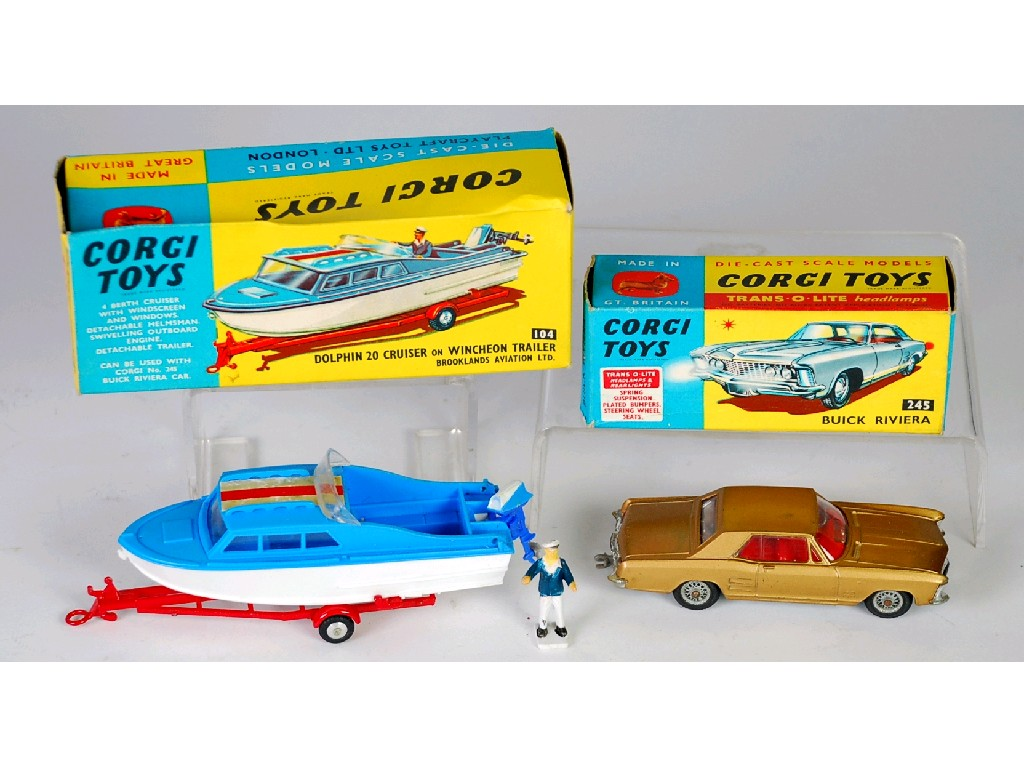 CORGI TOYS BOXED BUICK RIVIERA MODEL No 245 minor scuffs