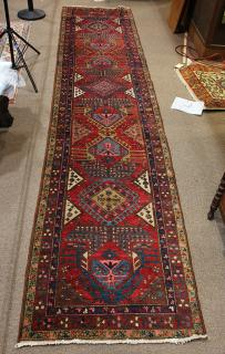 Antique Persian Heriz runner Antique Persian Heriz runner 3 1
