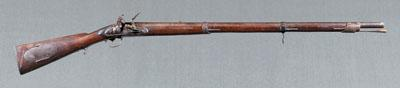 U S Mdl 1817 flintlock rifle lockplate marked US Deringer