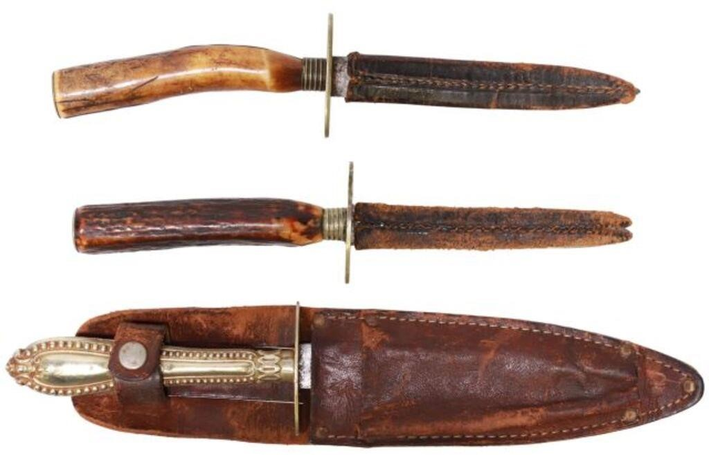 lot of 3 Daggers 1 4 5 blade marked at