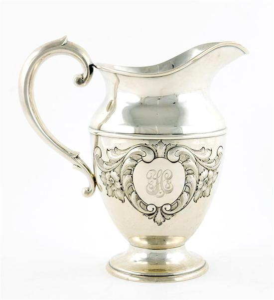 American sterling beverage pitcher by Dunkirk Meriden Connecticut circa 1950