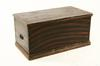 BLANKET BOX Circa 1820s American grain painted blanket box Richly