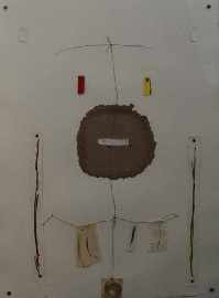 Brian Blanchflower born 1939 Mud Man 1978 paper pulp pigment