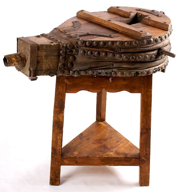 18th Century French Fireplace Bellows with Stand For your consideration