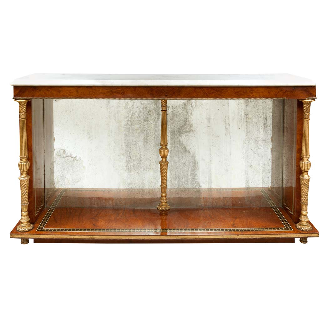 9 Regency Parcel Gilt Brass and Ivory Inlaid Gilt Metal