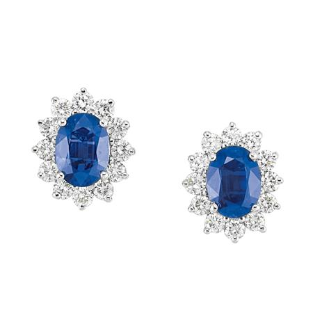 Pair of Sapphire and Diamond Earrings Estimate 1 200 1