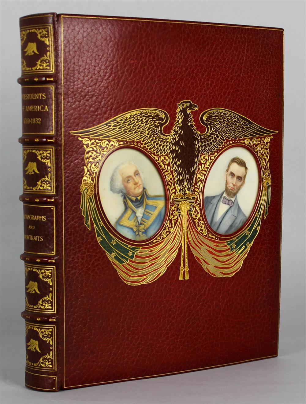 PRESIDENTIAL AUTOGRAPH ALBUM 31 SIGNATURES FROM GEORGE WASHINGTON TO FRANKLIN