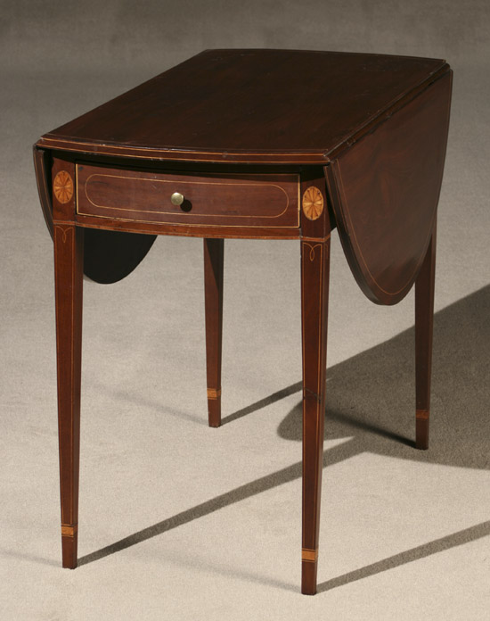 Federal Satinwood Inlaid Mahogany Pembroke Table Baltimore Circa 1800 Top