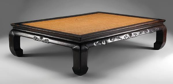 A hongmu luohan bed Late Qing Dynasty With soft seat